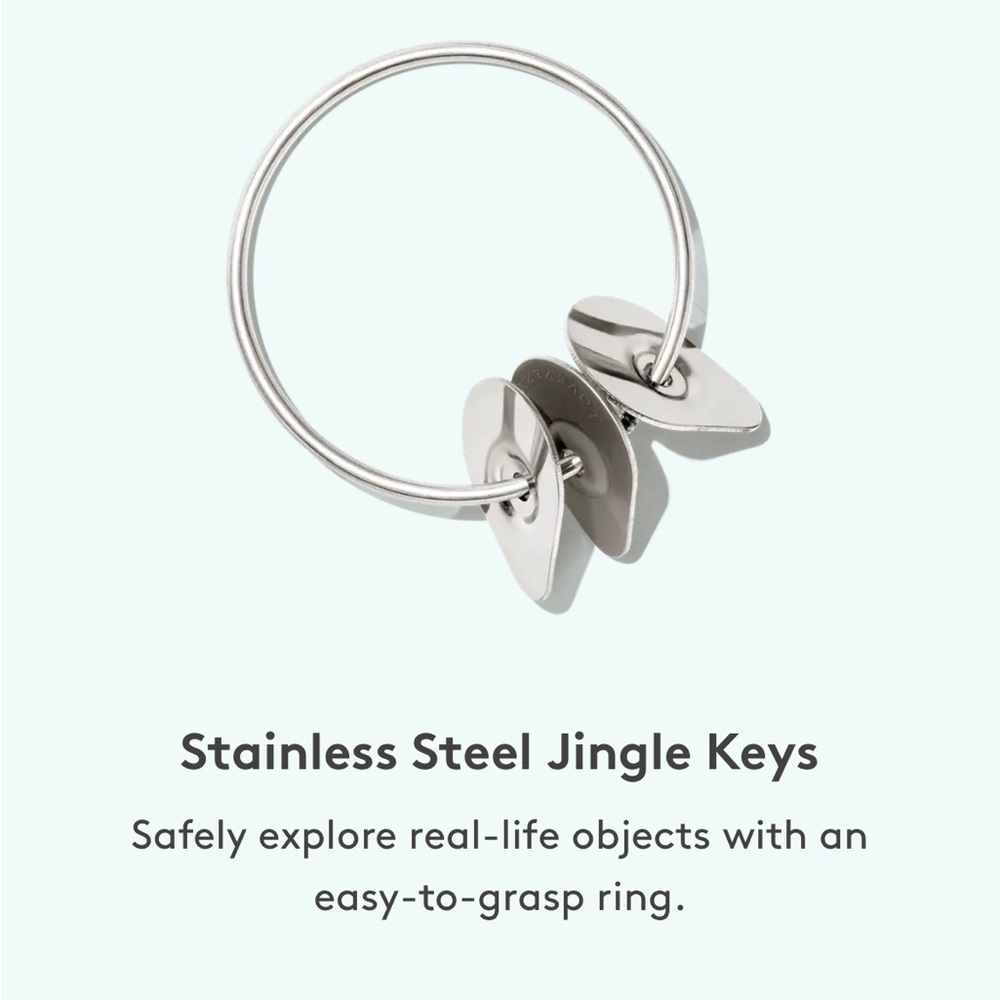 BABY: LOVEVERY Stainless Steel Jingle Key Ring